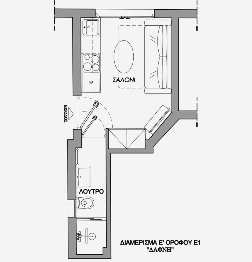 La Larissa Luxury Apartments Dafne Kültér fotó